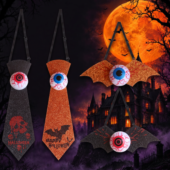 Halloween Glowing Eyeball Tie — Hallowicked hero (SU00023443)