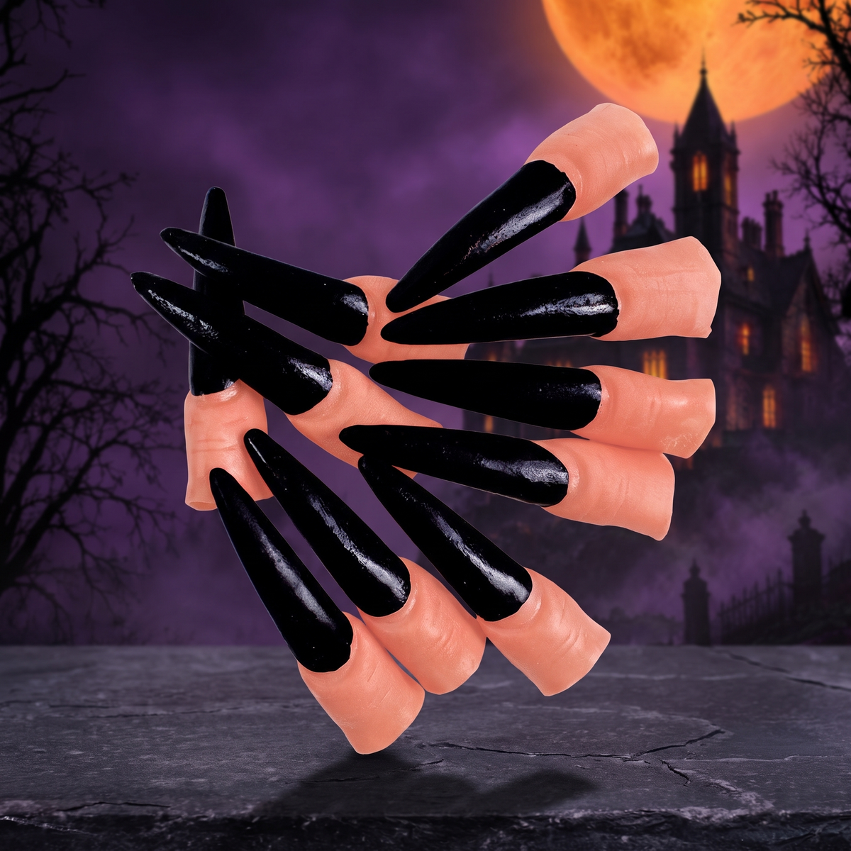 Halloween witch nail zombie fake finger set — Hallowicked hero (SU00023578)