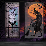 Halloween Spider Witch Bat Skull Door Curtain Party Decoration — Hallowicked hero (SU00014454)