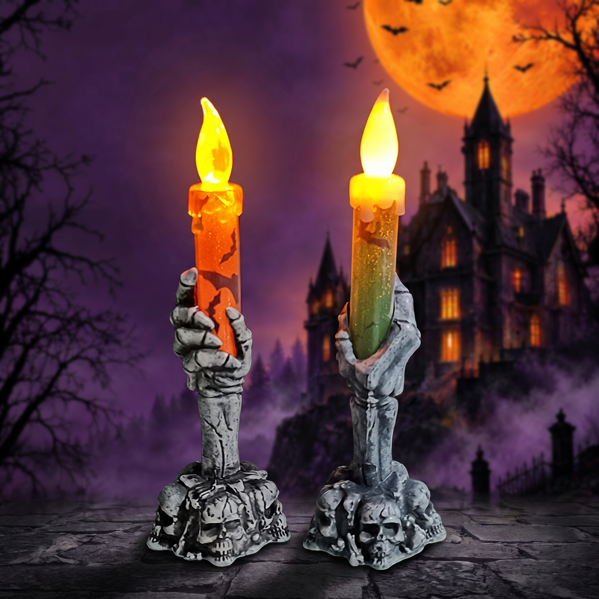 Halloween LED Ghost Hand Candle Light — Hallowicked hero (SU00031249)