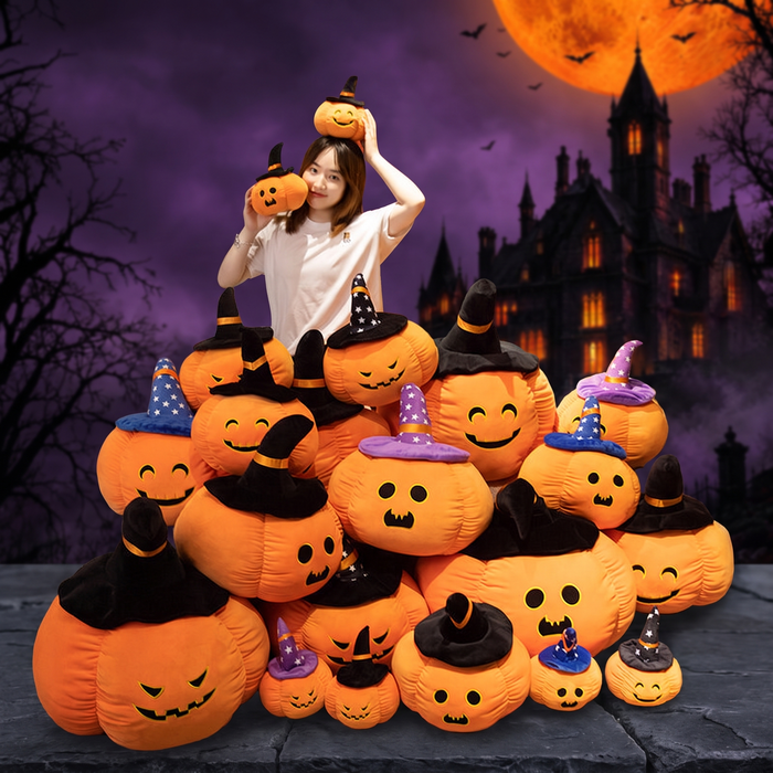 Halloween funny pumpkin pillow — Hallowicked hero (SU00018524)