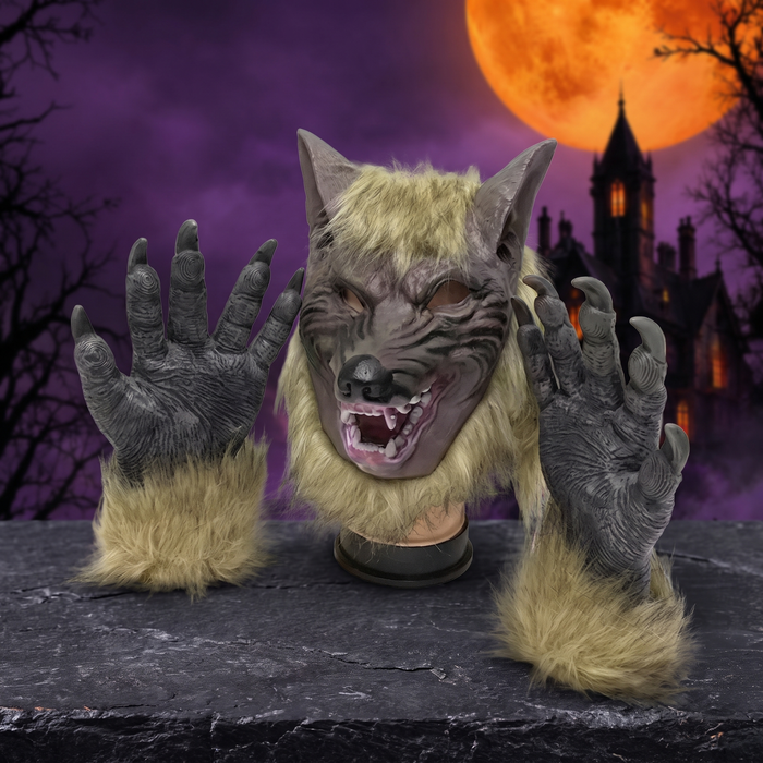Halloween wolf suit mask wolf head gloves — Hallowicked hero (SU00023570)