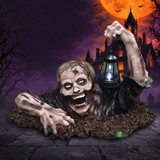 Halloween Zombie Lantern Resin Decoration — Hallowicked hero (SU00018575)