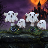 Halloween Ghost Mushroom Resin Decor — Hallowicked hero (SU00018572)