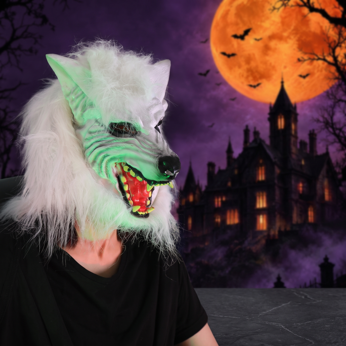 Halloween Wolf Head Mask, Realistic Costume Prop for Adults & Kids — Hallowicked hero (SU00002842)