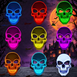 Halloween Skull LED Glow Mask with Multi-Color Effects — Hallowicked hero (SU00025424)