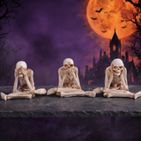 Halloween Skull Resin Ornaments Set — Hallowicked hero (SU00028384)