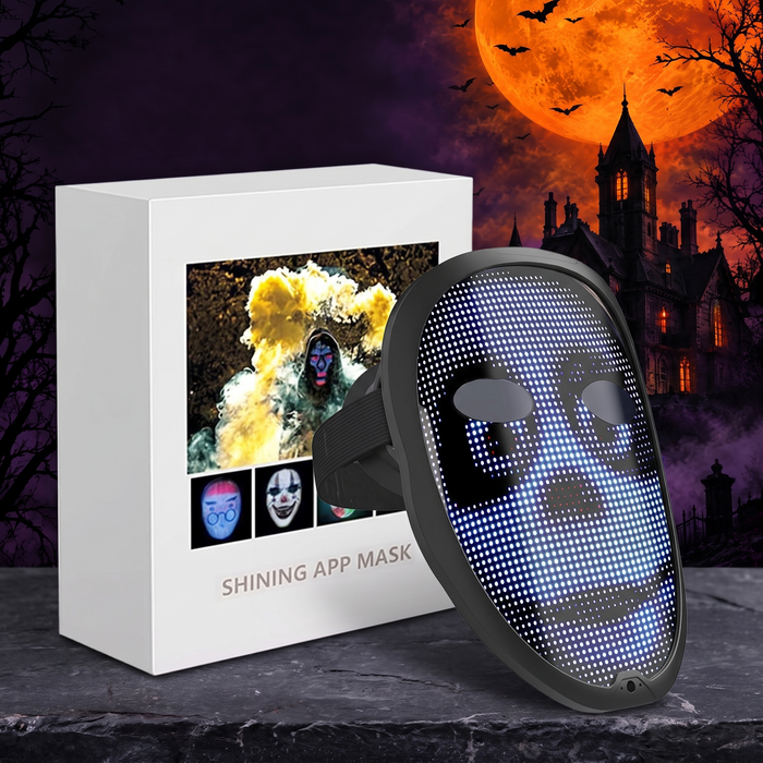 Bluetooth Gesture-Controlled LED Light-Up Mask for Halloween Parties — Hallowicked hero (SU00026129)
