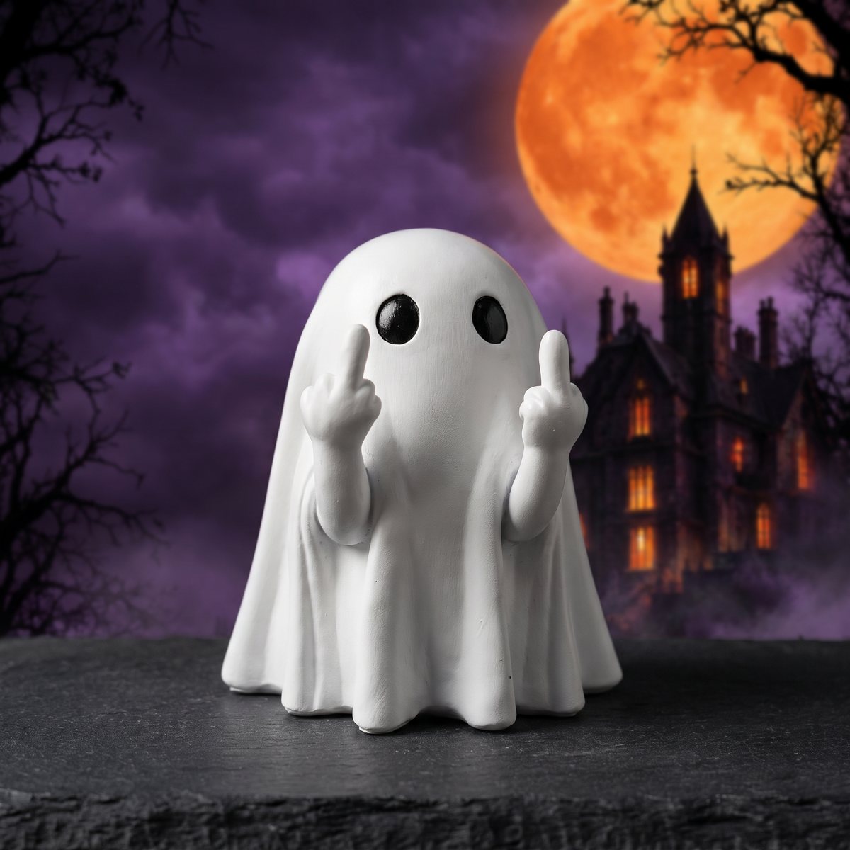 Halloween Ghost Resin Ornaments — Hallowicked hero (SU00008894)