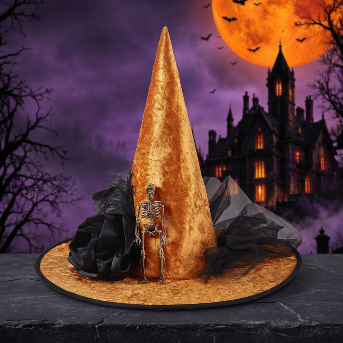 Halloween Witch Hat Party Decoration Cosplay Hat — Hallowicked hero (SU00014309)
